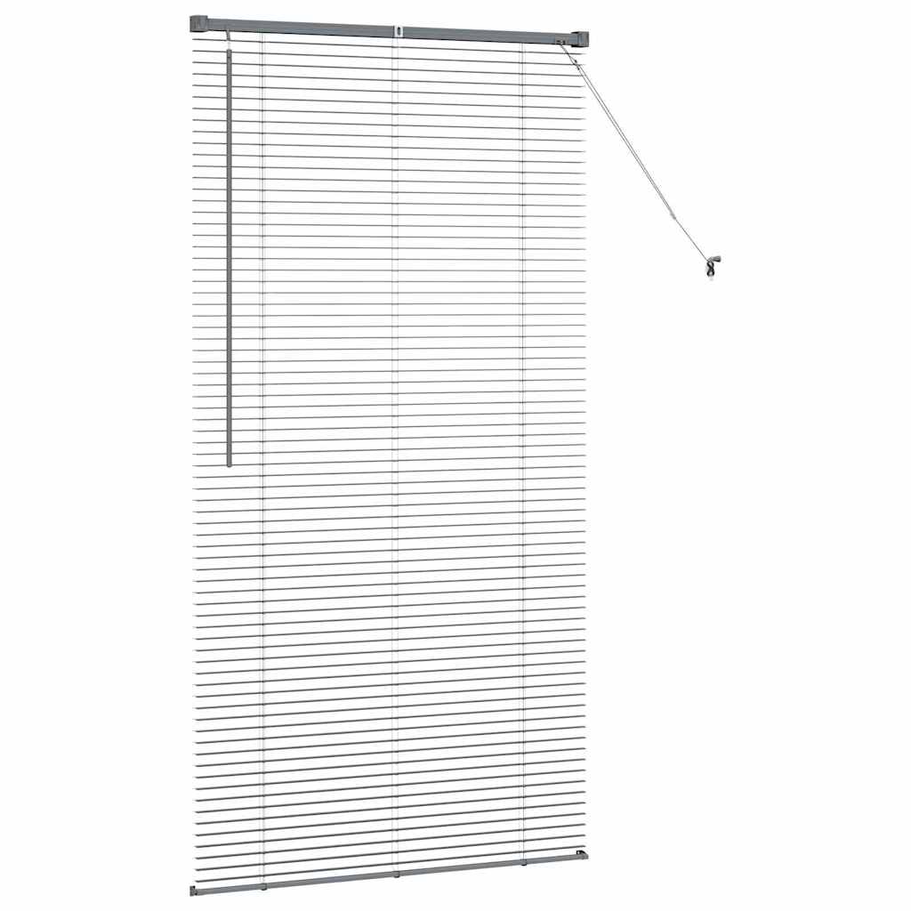Window Blind with Curtains Manual Dark grey Aluminium